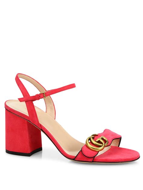 gucci pink sandals|gucci pink sandal heel.